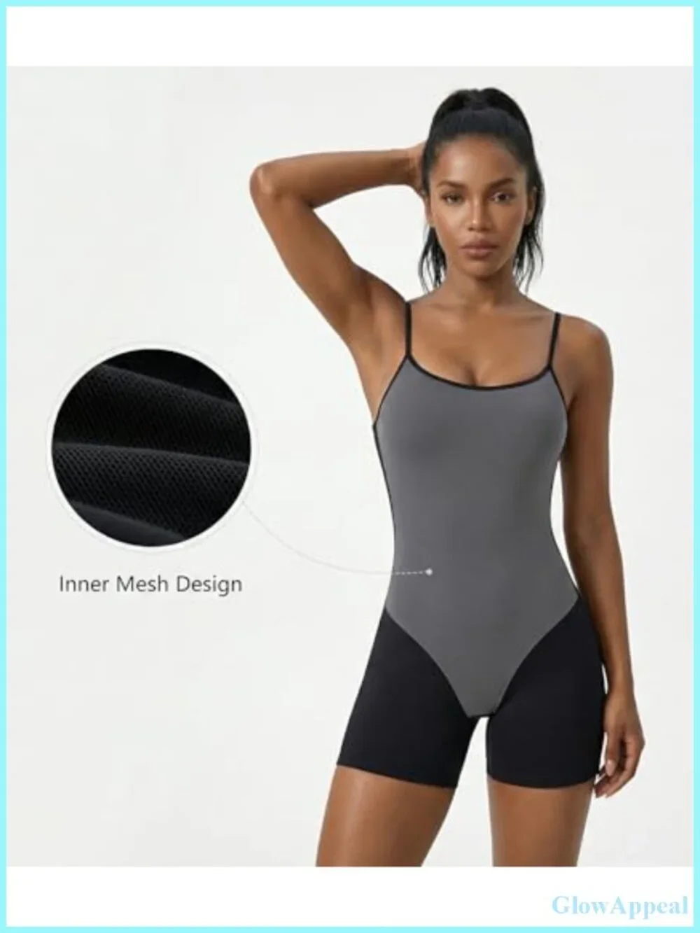 Seamless Tummy Control Jumpsuit Romper for Women Workout Gym